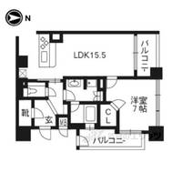 THERESIDENCE京都東洞院四条の間取り
