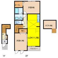 岐阜県大垣市本今1(アパート)の賃貸物件の間取り