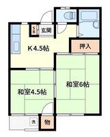 吉田ハイツの間取り