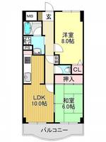 大阪府大阪市平野区長吉長原東3(マンション)の賃貸物件の間取り