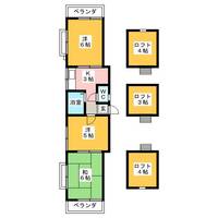 弐分方アパートの間取り