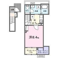 徳島県徳島市伊月町3(アパート)の賃貸物件の間取り