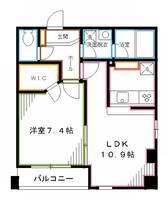 東京都中野区中央4(マンション)の賃貸物件の間取り