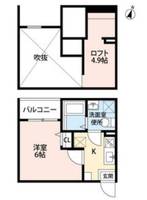愛知県名古屋市天白区平針5(アパート)の賃貸物件の間取り