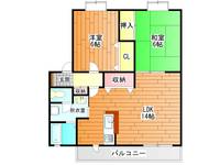 サンビレッジ小山Bの間取り