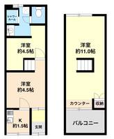大阪府守口市大久保町1(一戸建)の賃貸物件の間取り