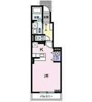 埼玉県所沢市大字上安松(アパート)の賃貸物件の間取り