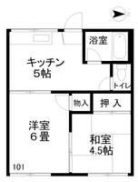アパルトとなみの間取り