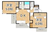 大阪府大阪市西淀川区佃1(マンション)の賃貸物件の間取り