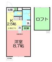 神奈川県中郡二宮町中里(アパート)の賃貸物件の間取り