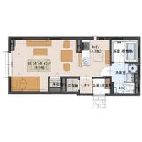 栃木県宇都宮市一番町(アパート)の賃貸物件の間取り