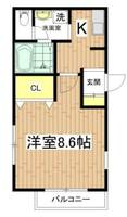 東京都中野区本町6(アパート)の賃貸物件の間取り