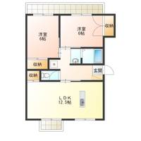 徳島県徳島市上助任町蛭子(マンション)の賃貸物件の間取り