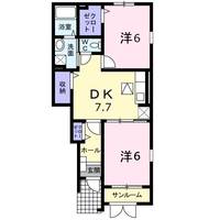 ラフレシール尾山IIIの間取り