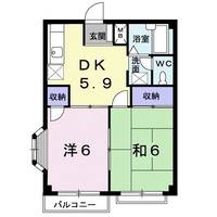 埼玉県北葛飾郡杉戸町杉戸6(アパート)の賃貸物件の間取り