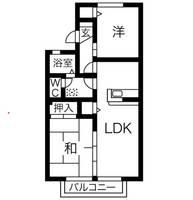 エクセラン佐藤 A棟の間取り