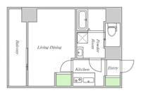 大阪府大阪市福島区福島1(マンション)の賃貸物件の間取り