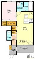 埼玉県和光市白子1(アパート)の賃貸物件の間取り