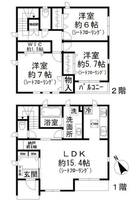 神奈川県横浜市中区本牧大里町(一戸建)の賃貸物件の間取り