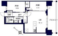 千葉県千葉市中央区問屋町(マンション)の賃貸物件の間取り