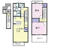 福島県福島市飯坂町字原口(アパート)の賃貸物件の間取り