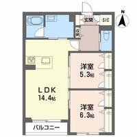 カルムメゾンの間取り