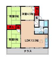 セジュール・プルニエBの間取り