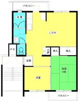大阪府堺市南区茶山台2(マンション)の賃貸物件の間取り