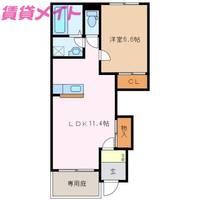 エルシャトーIIIの間取り