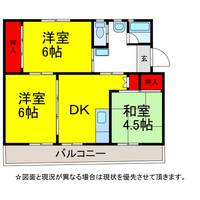 ビレッジハウス成田1号棟の間取り