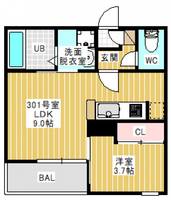 物件の間取り画像