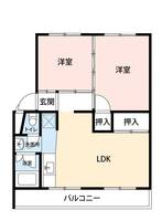 公社賃貸SMALIO 下田部Bの間取り