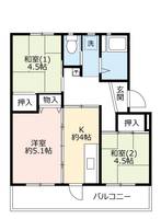 UR鈴蘭台第五の間取り