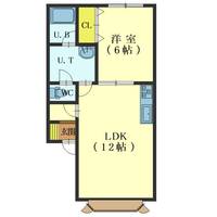 北海道函館市中道1(アパート)の賃貸物件の間取り