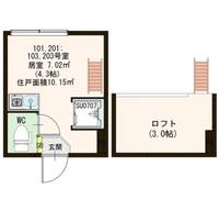 東京都新宿区西落合2(アパート)の賃貸物件の間取り