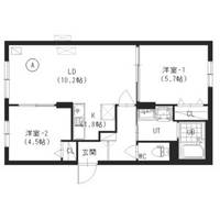 北海道札幌市中央区北十三条西15(マンション)の賃貸物件の間取り