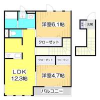 埼玉県入間郡三芳町大字藤久保(アパート)の賃貸物件の間取り