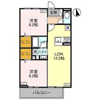 栃木県宇都宮市元今泉2(アパート)の賃貸物件の間取り