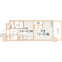 岡山県岡山市北区野田1(マンション)の賃貸物件の間取り