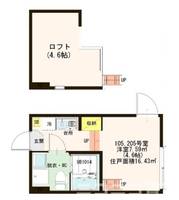 東京都葛飾区高砂3(アパート)の賃貸物件の間取り