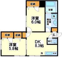 東京都中野区南台3(マンション)の賃貸物件の間取り