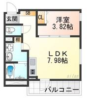 兵庫県西宮市南昭和町(アパート)の賃貸物件の間取り