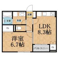 千葉県千葉市中央区生実町(アパート)の賃貸物件の間取り