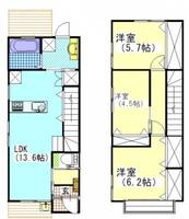岡山県岡山市南区新保(一戸建)の賃貸物件の間取り