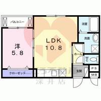 大阪府堺市美原区北余部(アパート)の賃貸物件の間取り