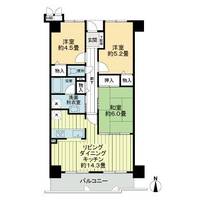 香川県高松市木太町(マンション)の賃貸物件の間取り