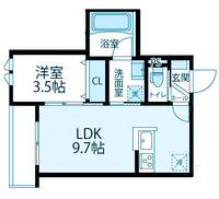 神奈川県川崎市幸区下平間(マンション)の賃貸物件の間取り