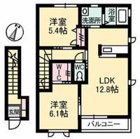 ヴィラ エスペランス IIの間取り