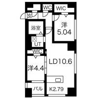 北海道札幌市中央区南七条西9(マンション)の賃貸物件の間取り