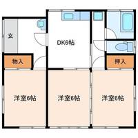 福島県いわき市平字愛谷町一丁目(一戸建)の賃貸物件の間取り